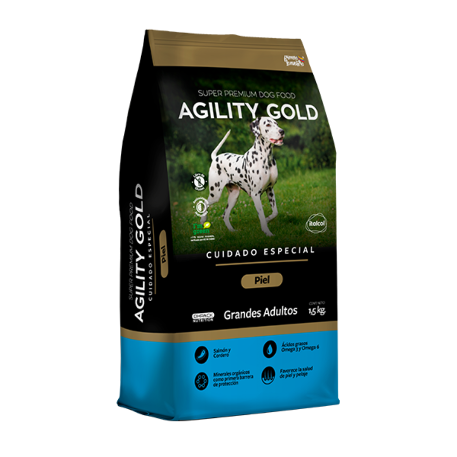 Concentrado Agility Gold para Perro Grandes Adultos Cuidado de la Piel 1,5 Kgs