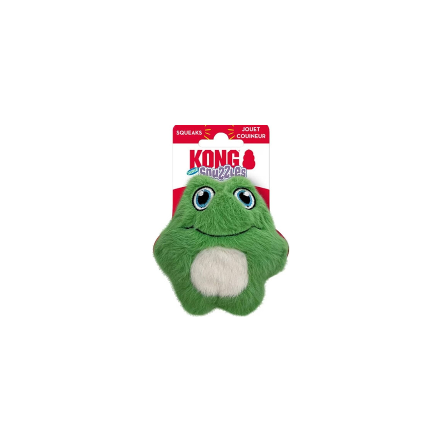 Juguete para Perro Kong Peluche Mini Snuzzles Frog XS