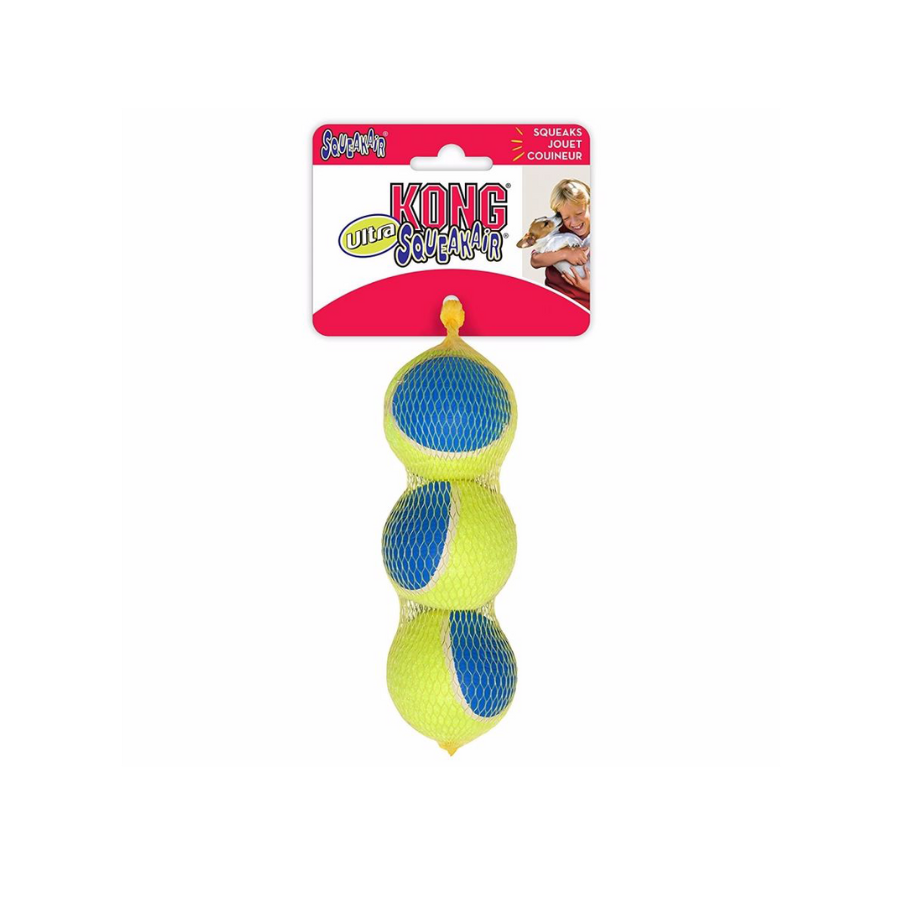 Juguete para Perro Kong Pelota x3 Ultra Squeakair M