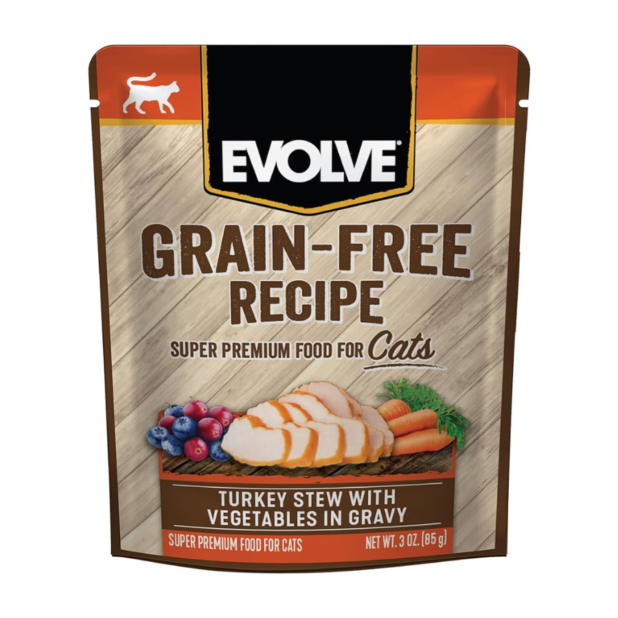 Alimento Húmedo Evolve para Gato Pavo y Vegetales 3 Oz