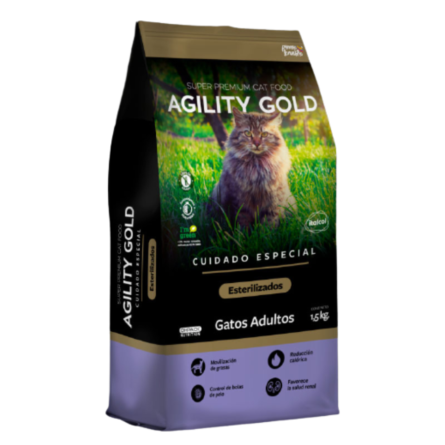 Concentrado Agility Gold para Gato Esterilizado 1.5 Kg