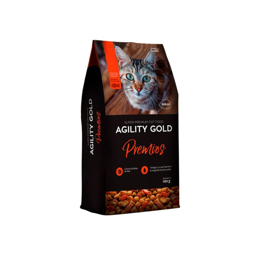 Snacks Agility Gold Premios para Gato 100 Gr
