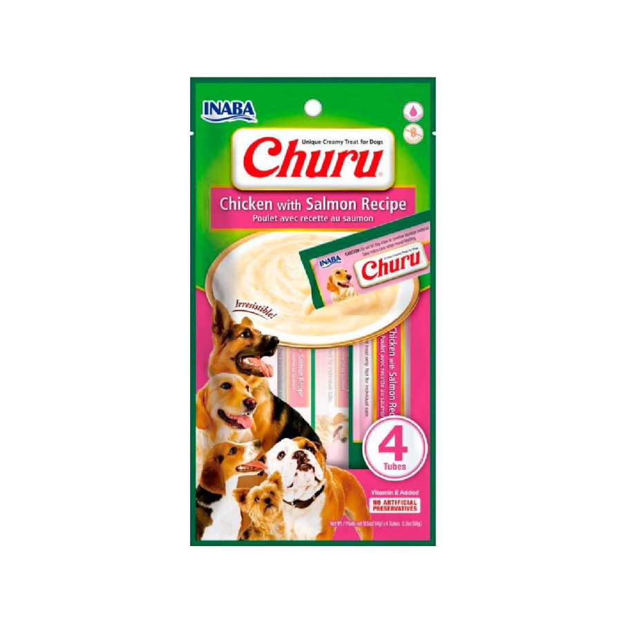 Churu para Perro Pollo y Salmón Inaba Dog 56 Grs
