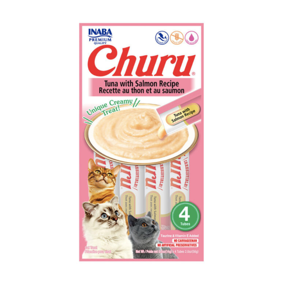 Churu Atún y Salmón Inaba Cat 56 Grs