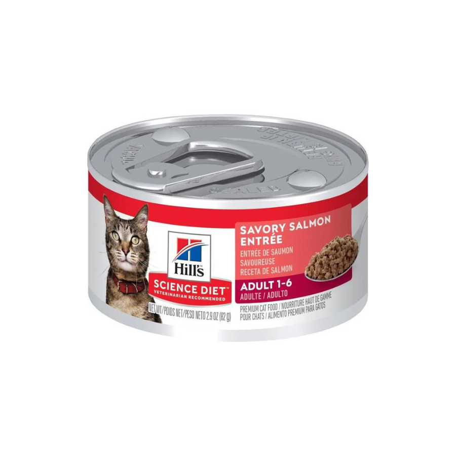 Alimento Húmedo Hills lata para Gato Adulto Salmón 5,5 Oz