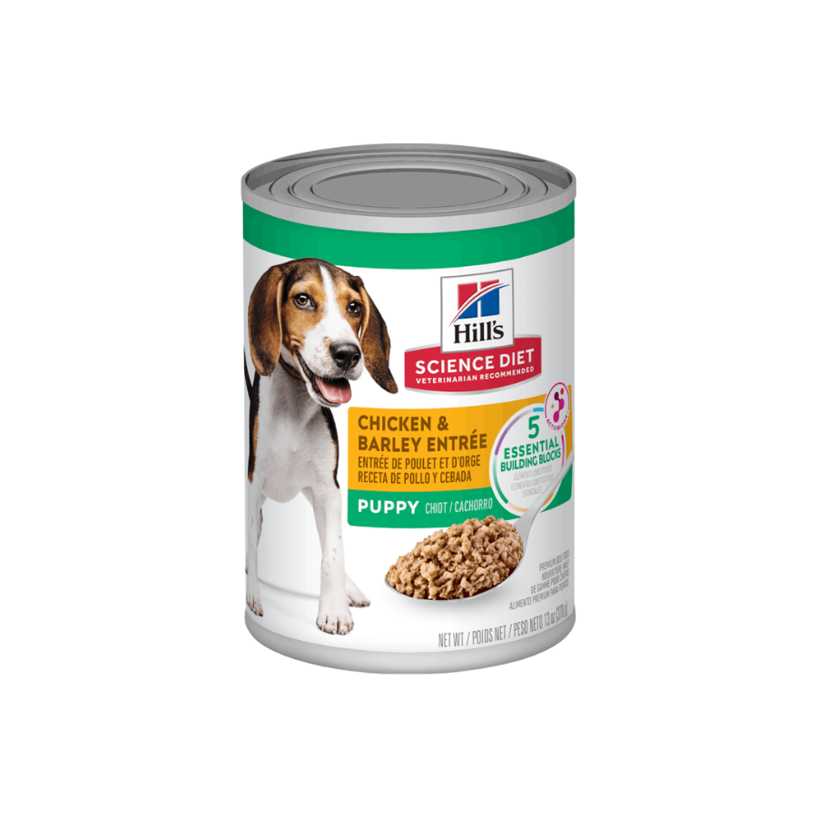 Alimento Húmedo Hills lata para Perro Cachorro Pollo 13 Oz