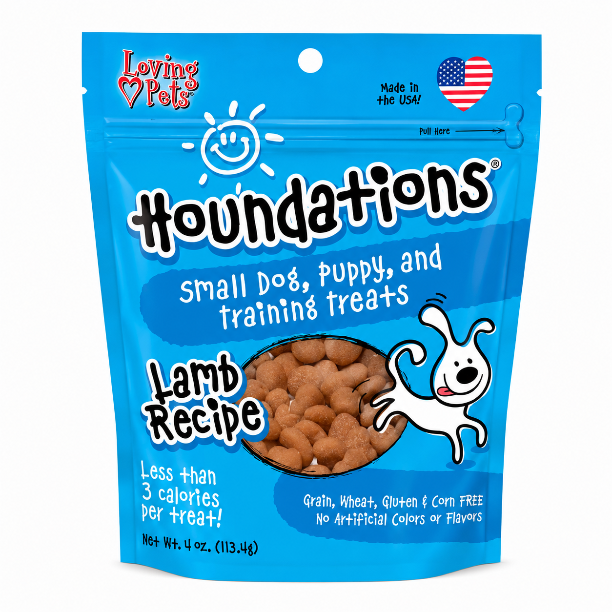 Loving Pets Houndations Lamb Recipe – Premios de Entrenamiento para Perros 113.4 g