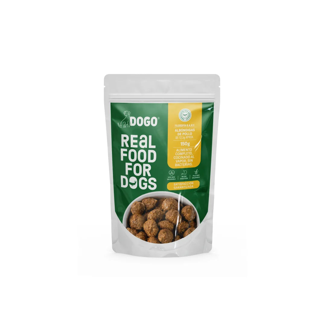 Dogo Real Food for Dogs – Albóndigas de Pollo 150