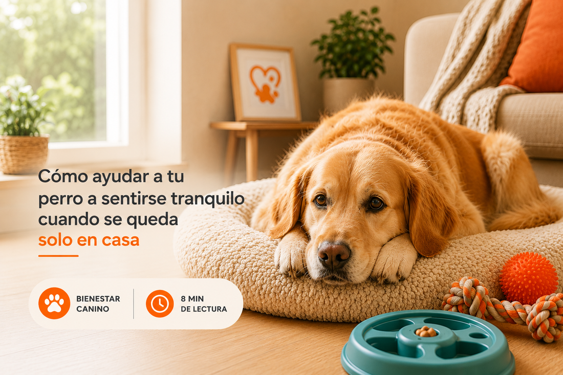 Cómo ayudar a tu perro a sentirse tranquilo cuando se queda solo en casa