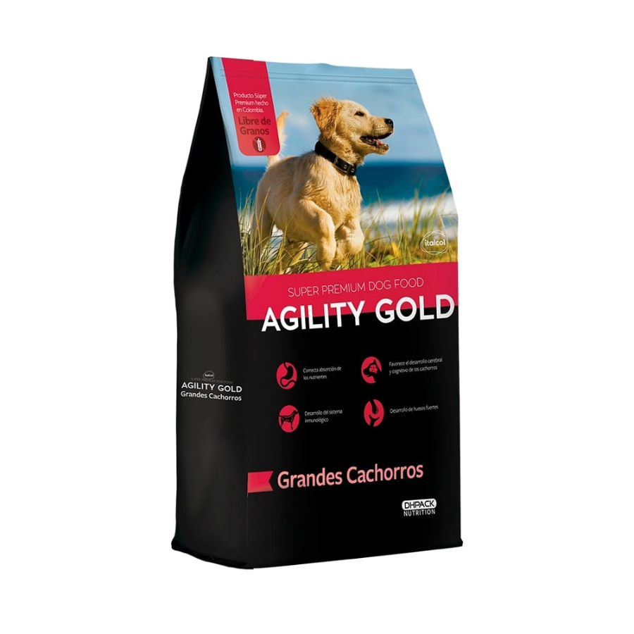 Concentrado Agility Gold para Perro Grandes Cachorros 1,5 Kg