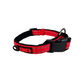 Collar de nylon rojo reflectivo KONG Extra Large con hebilla negra y anilla en D para perros grandes