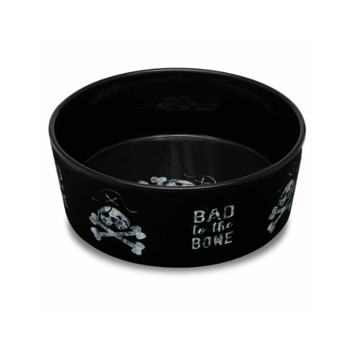 Comedero Loving Pets "Bad to the Bone" Mediano