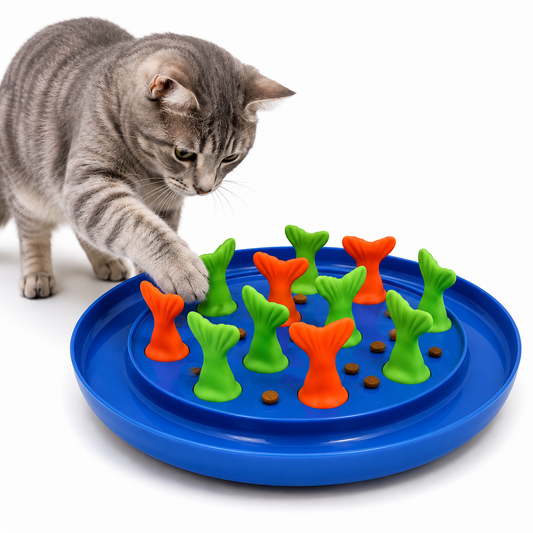 Cat Toys Todo en Uno Comedero Lento y Puzzle