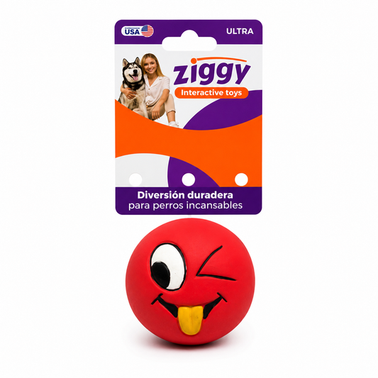 Ziggy Emoji Masticable Happy Rojo