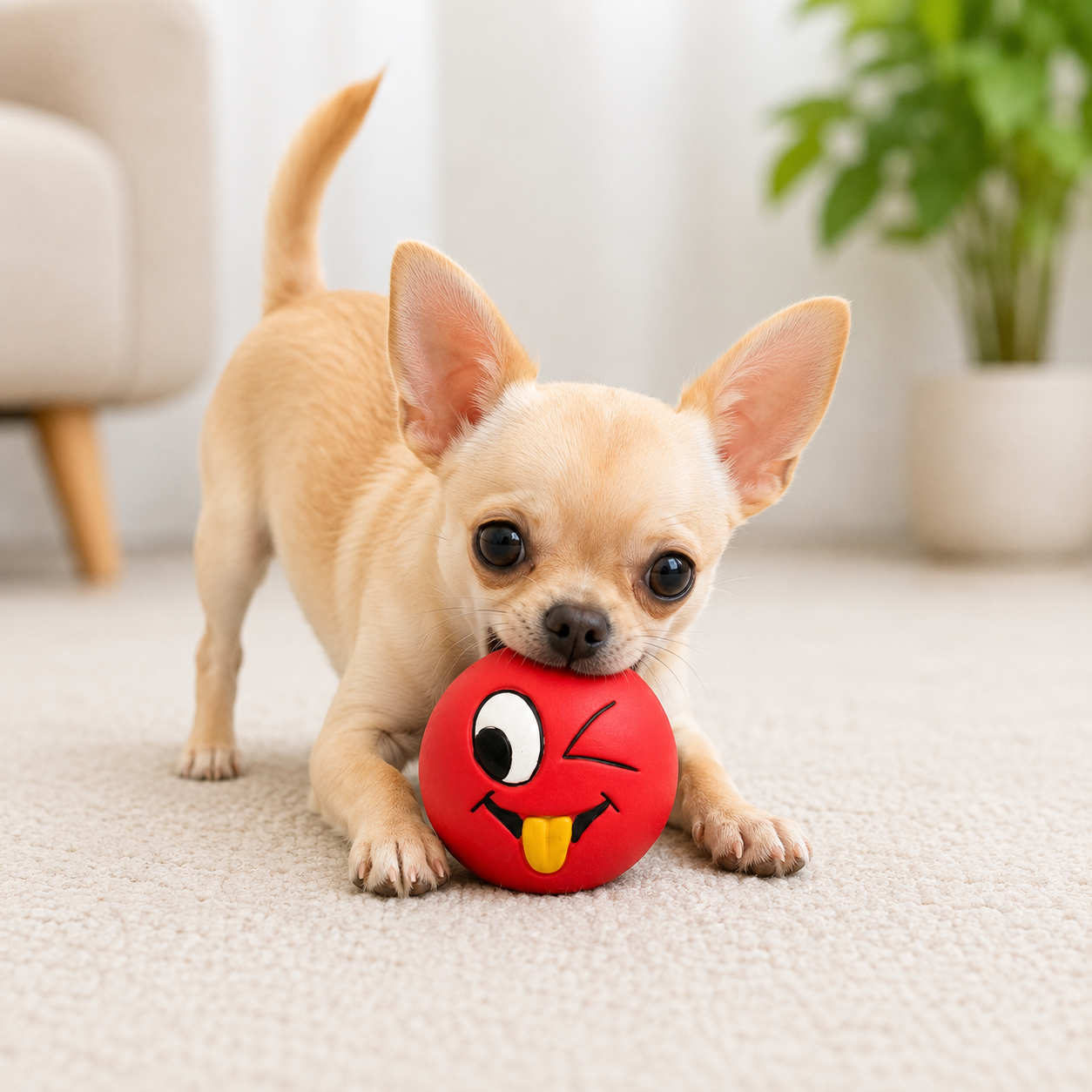 Ziggy Emoji Masticable Happy Rojo