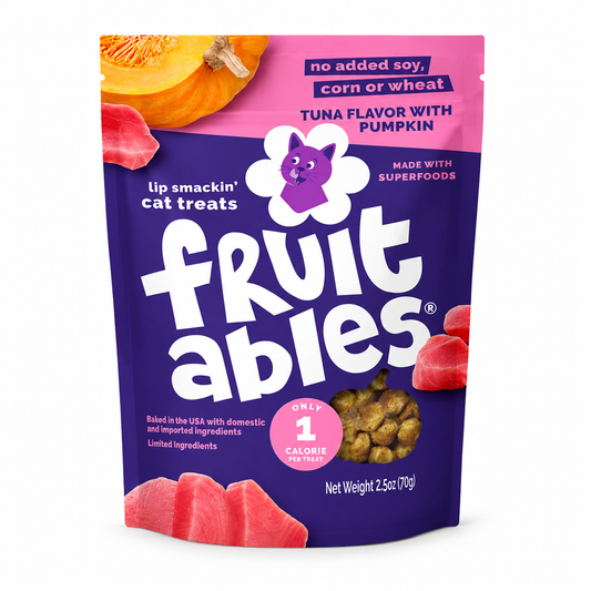 Bolsa de premios Fruitables de atún y calabaza para gatos con superalimentos