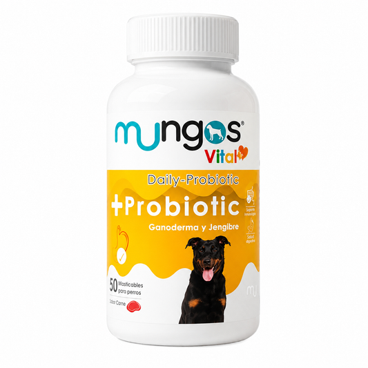 Mungos Vital Daily-Probiotic probiótico para perros sabor carne 50 masticables