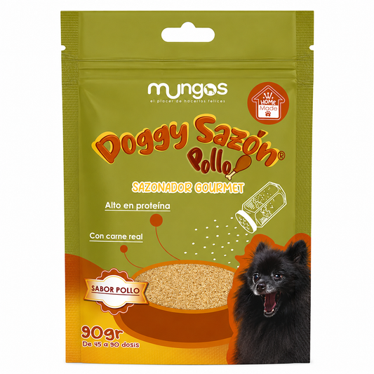 Doggy Sazón Pollo seasoning for dogs 90g high protein gourmet pet food flavoring