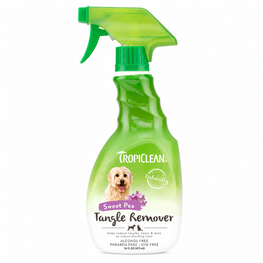 Botella de desenredante TropiClean Sweet Pea 473 ml para perros y gatos