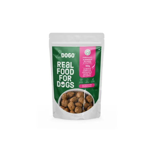DOGO Real Food for Dogs – Albóndigas de Cerdo 150