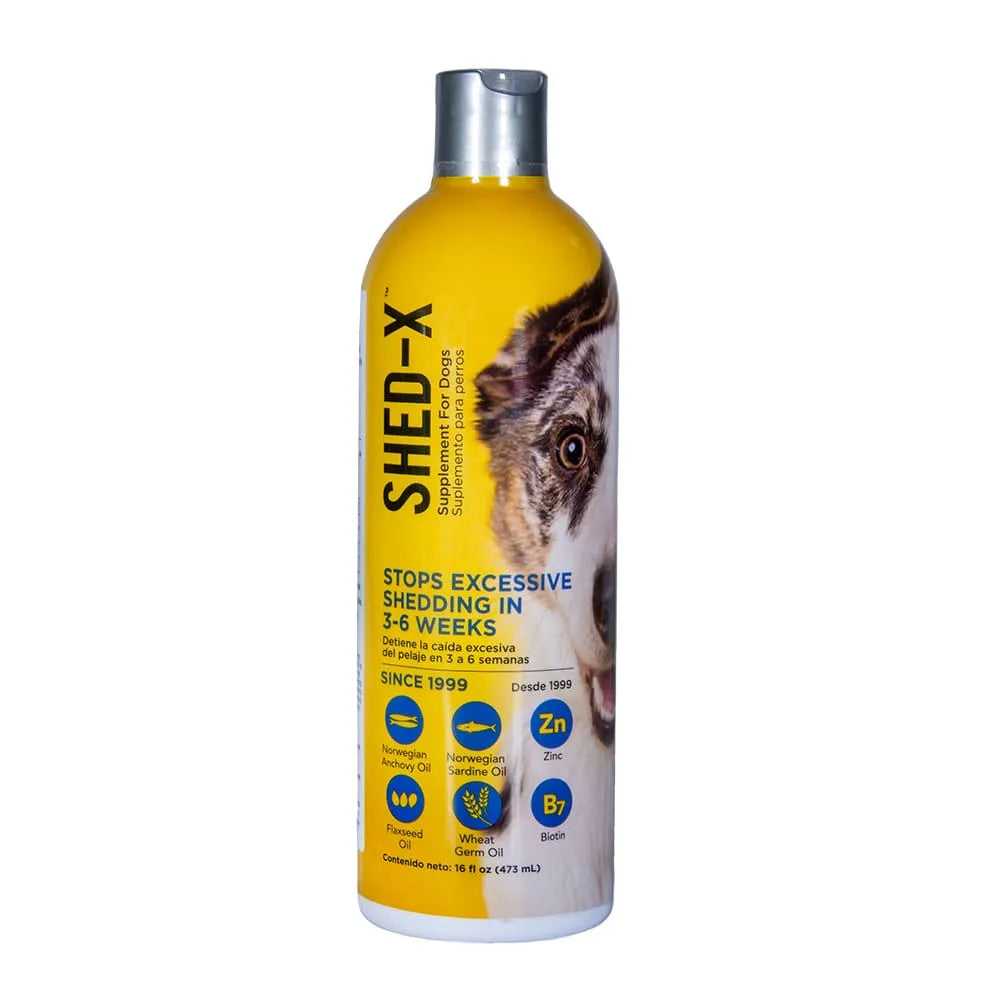 Shed-X suplemento líquido para perros 473ml control caída pelaje